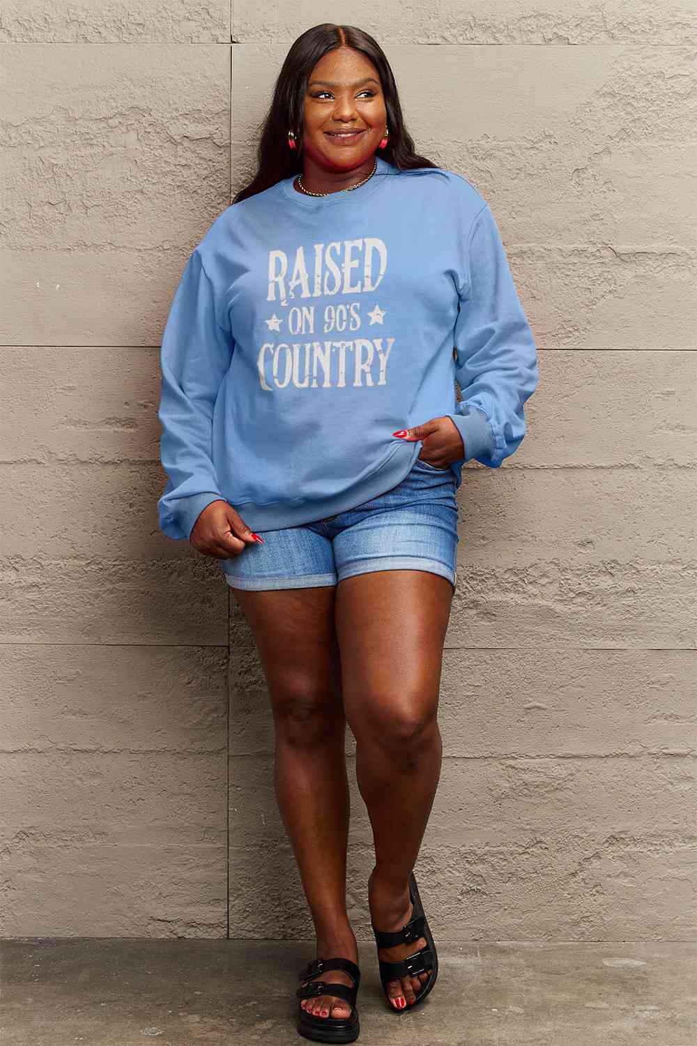 Raised on 90's Country Graphic Sweatshirt