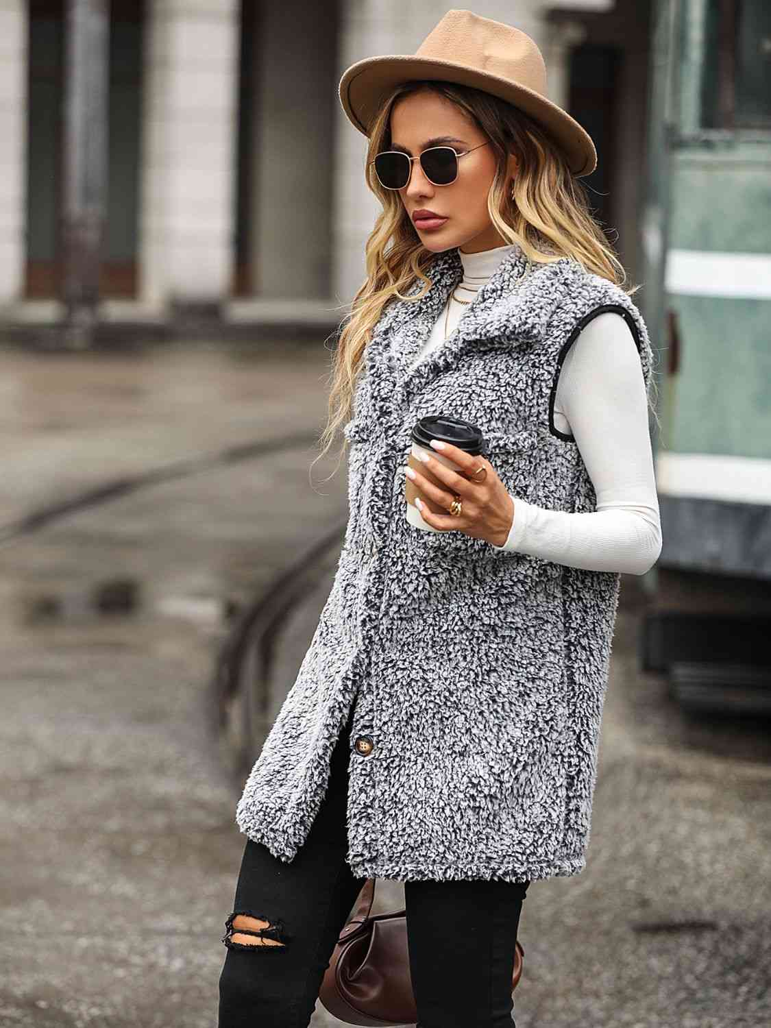 Thalia Collared Neck Vest