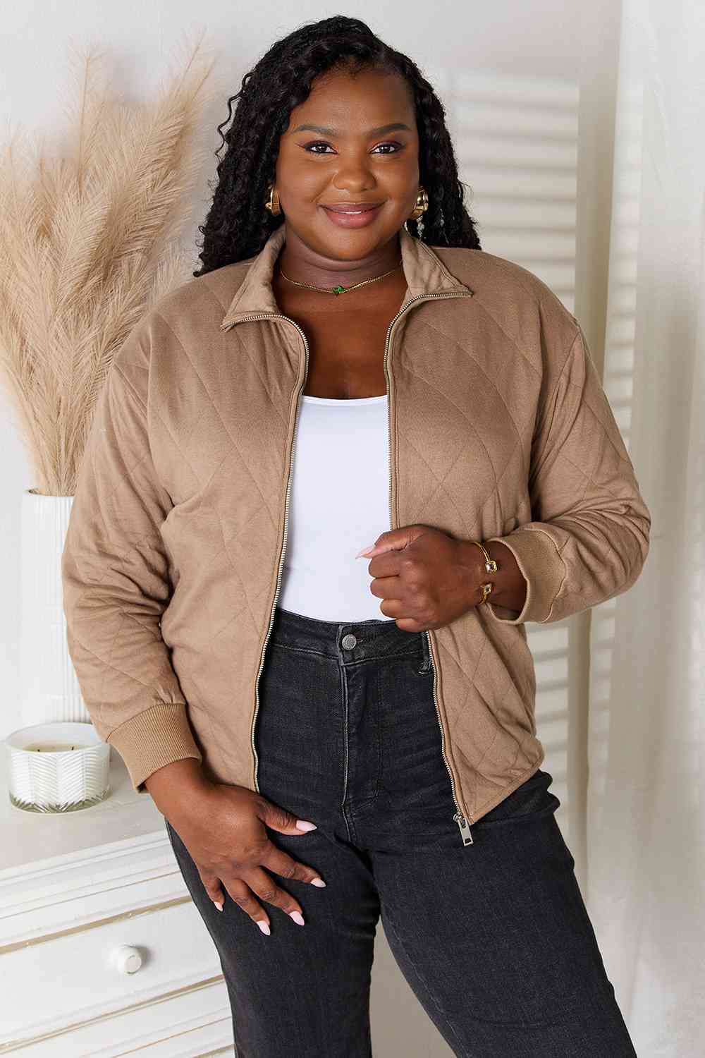 Isla Zip-Up Jacket with Pockets