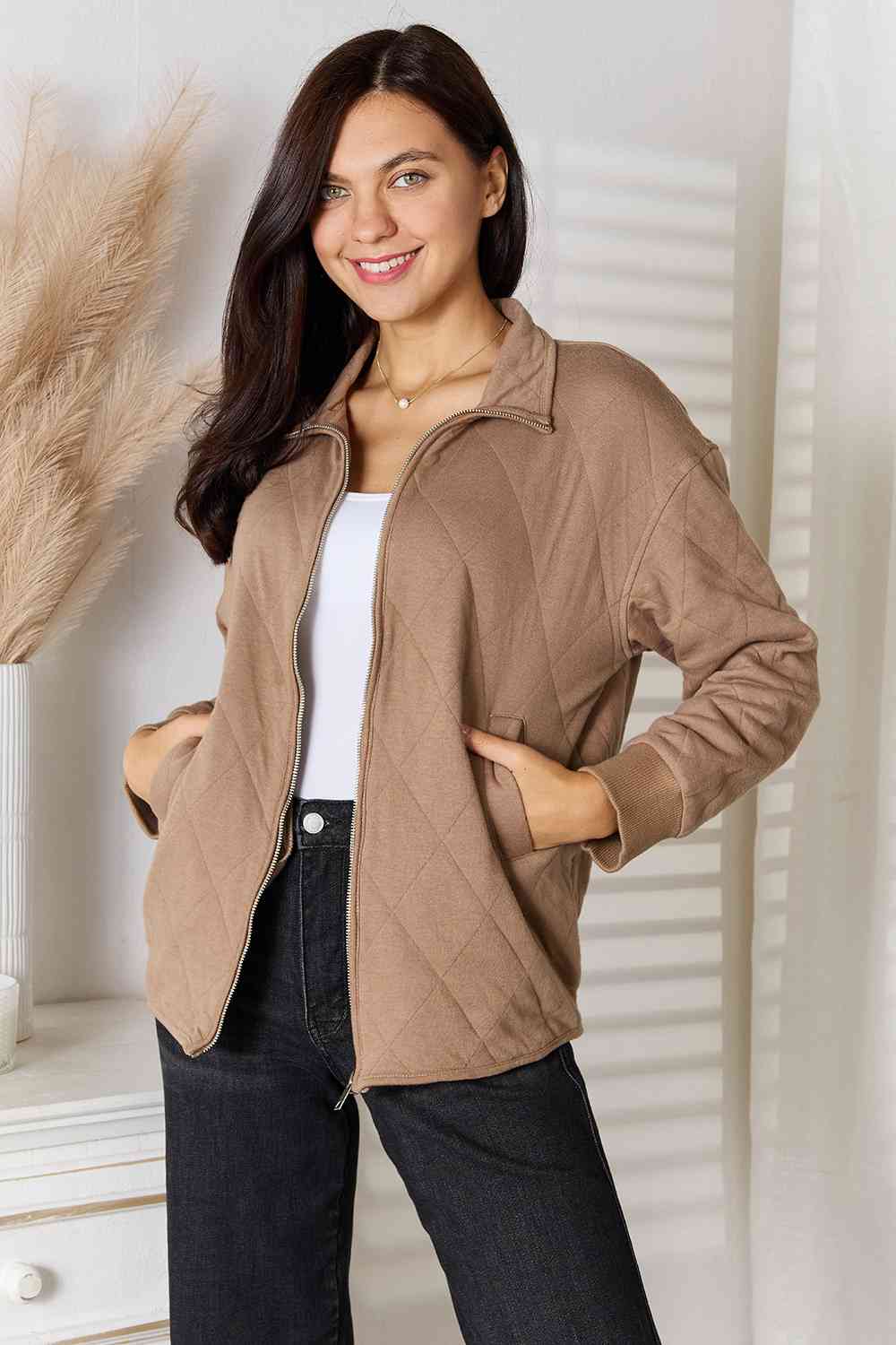 Isla Zip-Up Jacket with Pockets