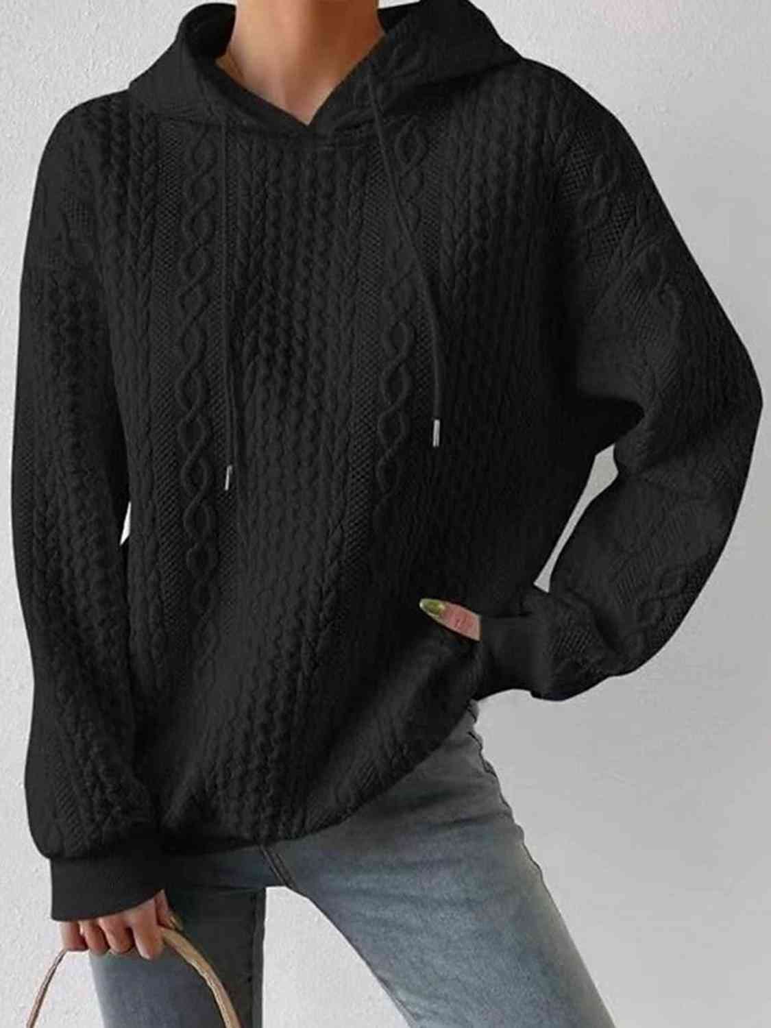 Davina Drawstring Long Sleeve Hoodie