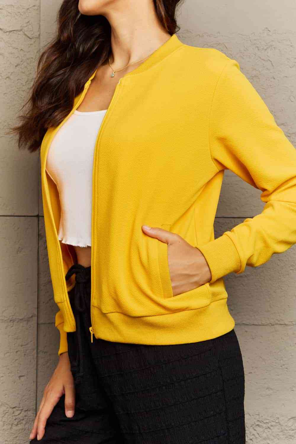 Claire Plaid Round Neck Long Sleeve Jacket