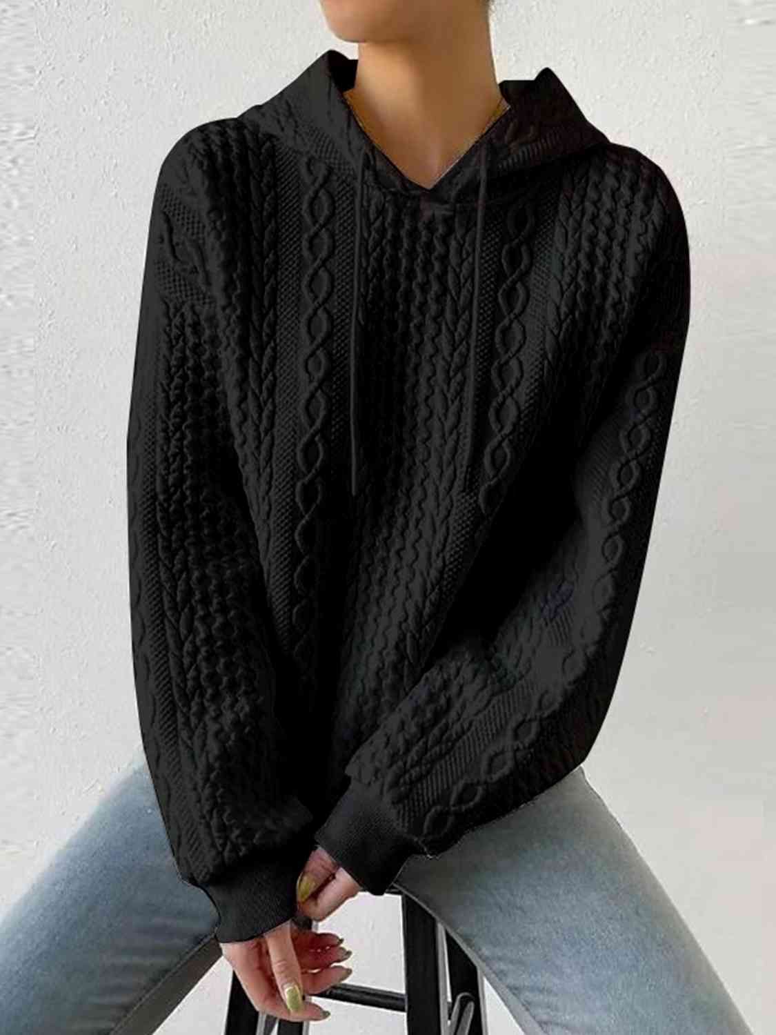 Davina Drawstring Long Sleeve Hoodie