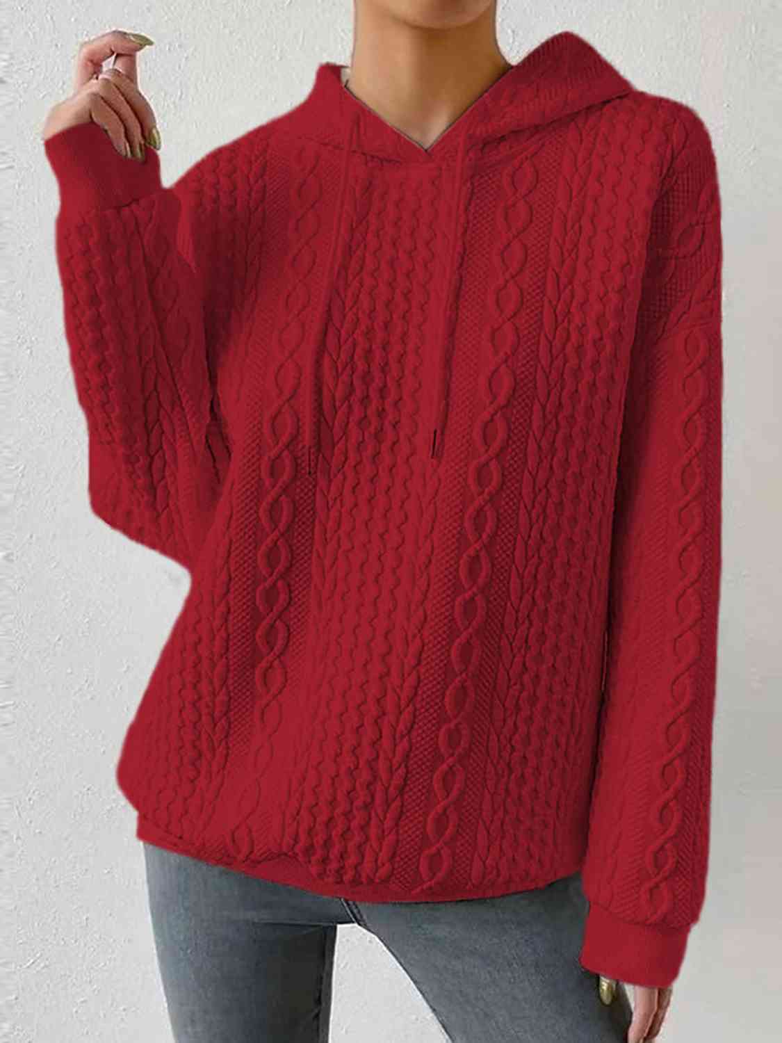 Davina Drawstring Long Sleeve Hoodie