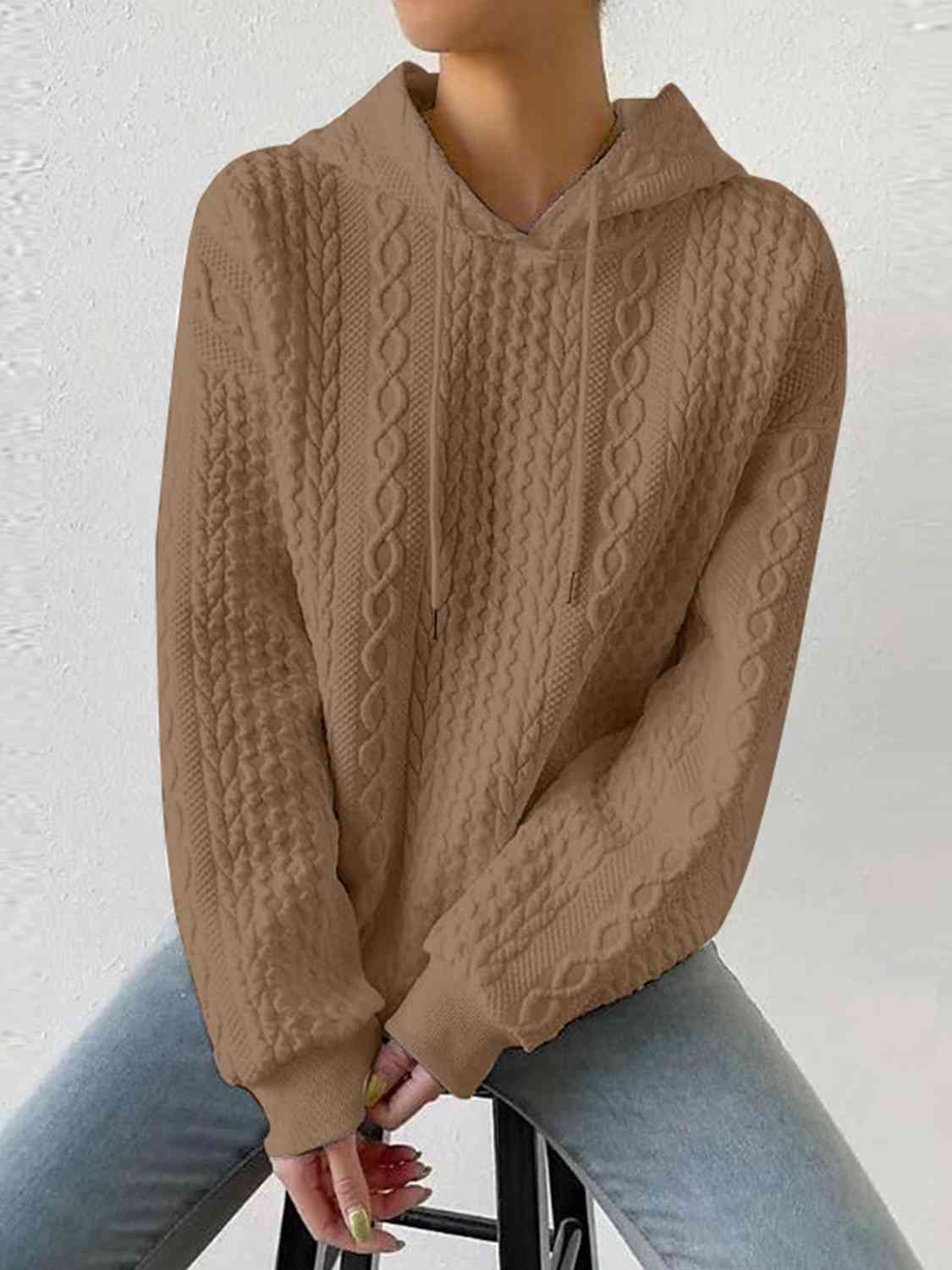 Davina Drawstring Long Sleeve Hoodie