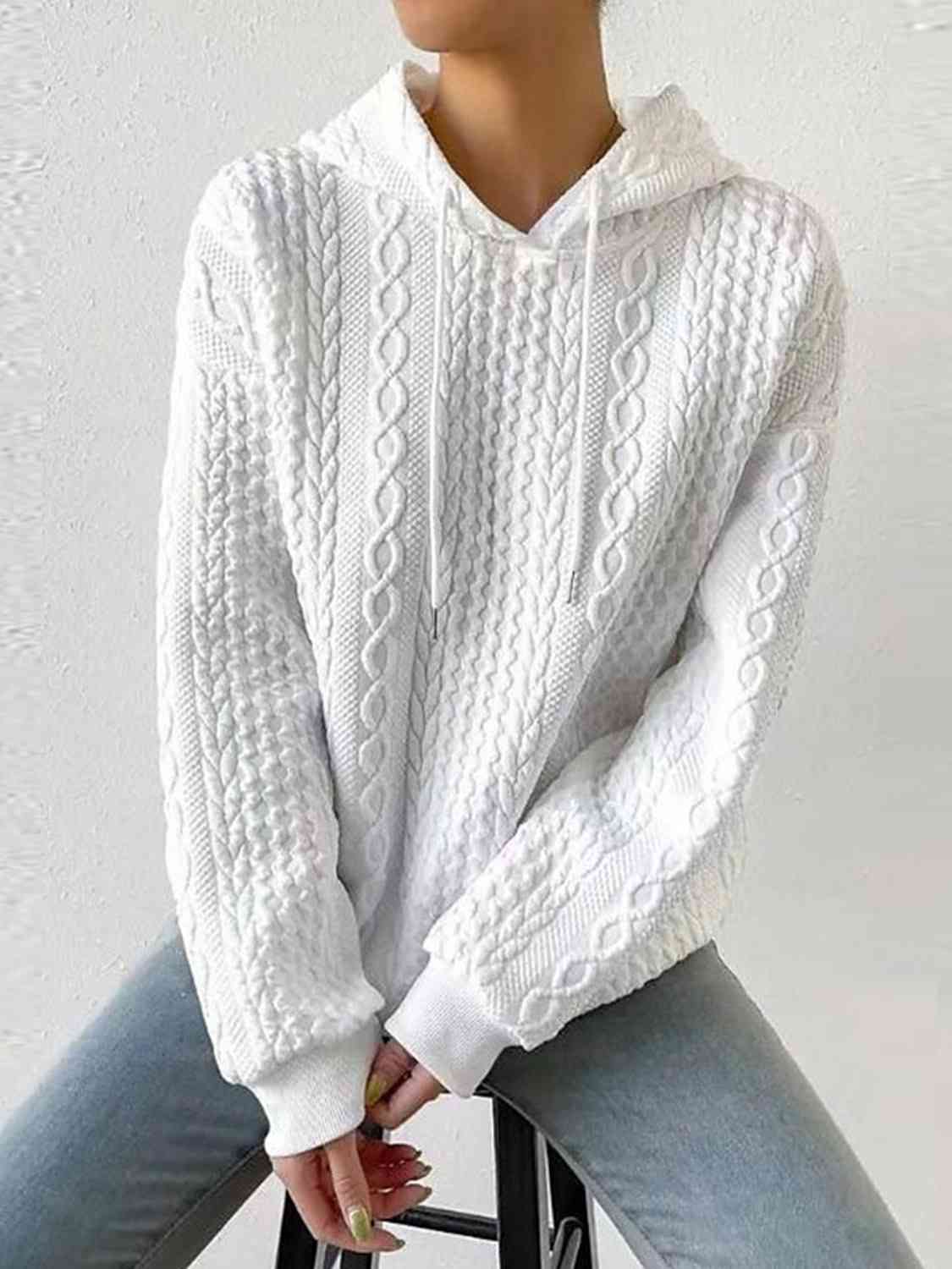 Davina Drawstring Long Sleeve Hoodie