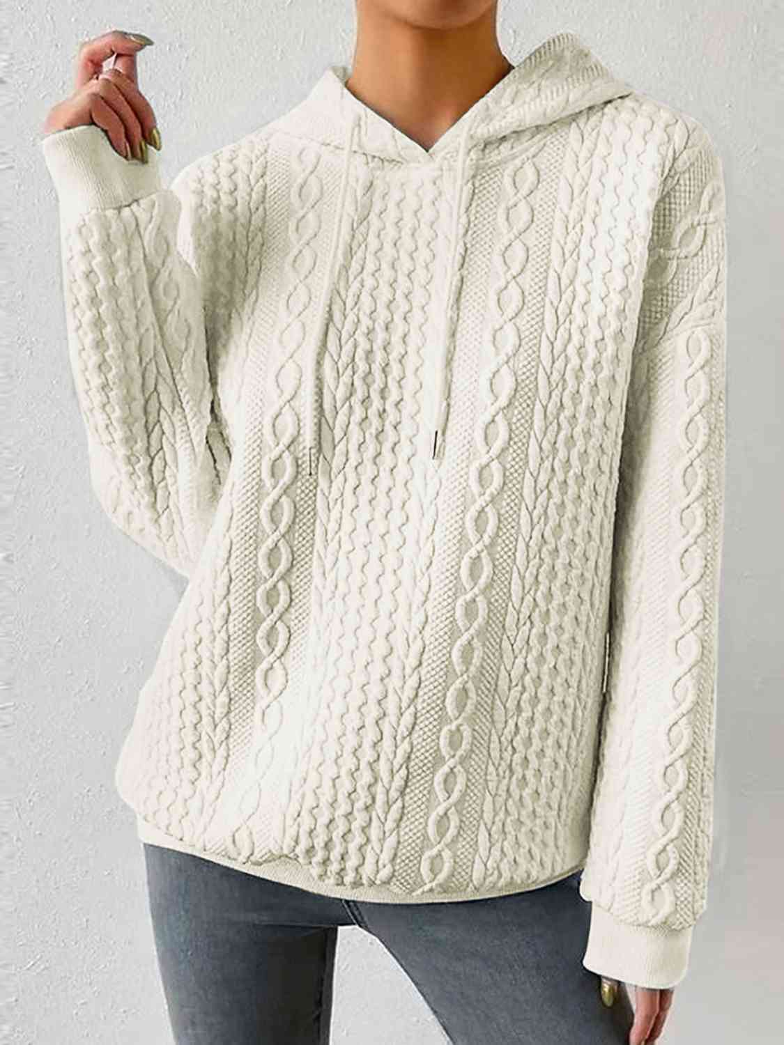 Davina Drawstring Long Sleeve Hoodie