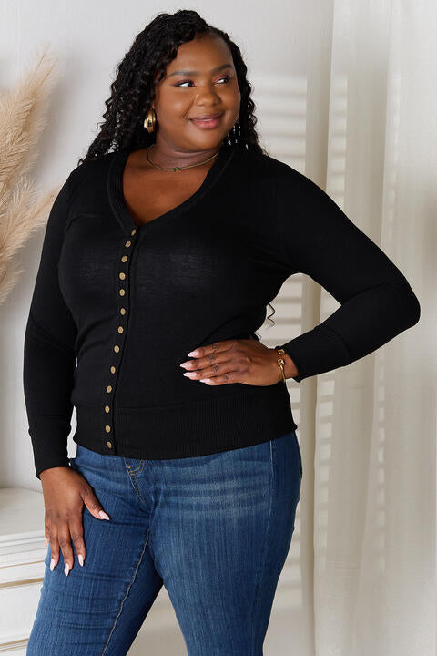 Carli V-Neck Long Sleeve Cardigan