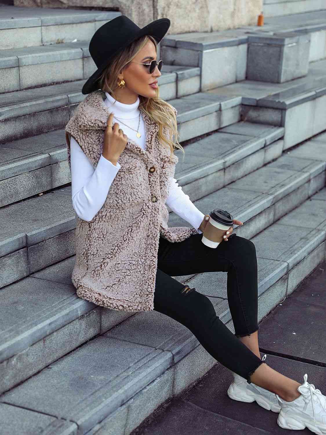 Thalia Collared Neck Vest