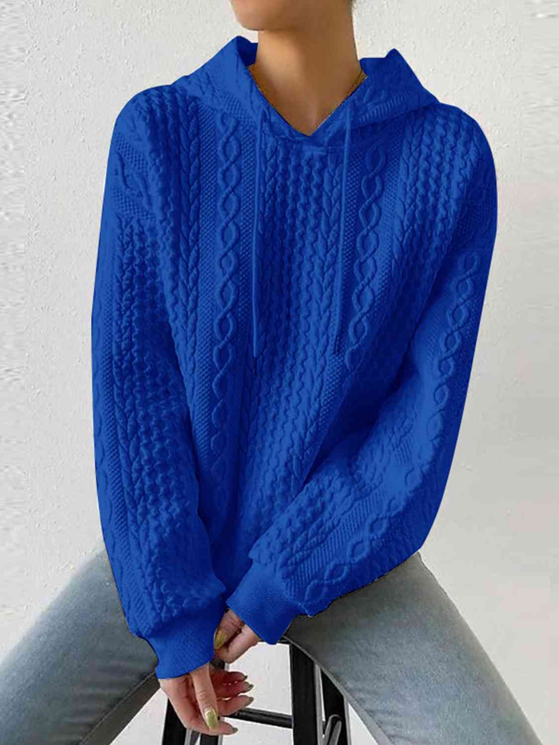 Davina Drawstring Long Sleeve Hoodie