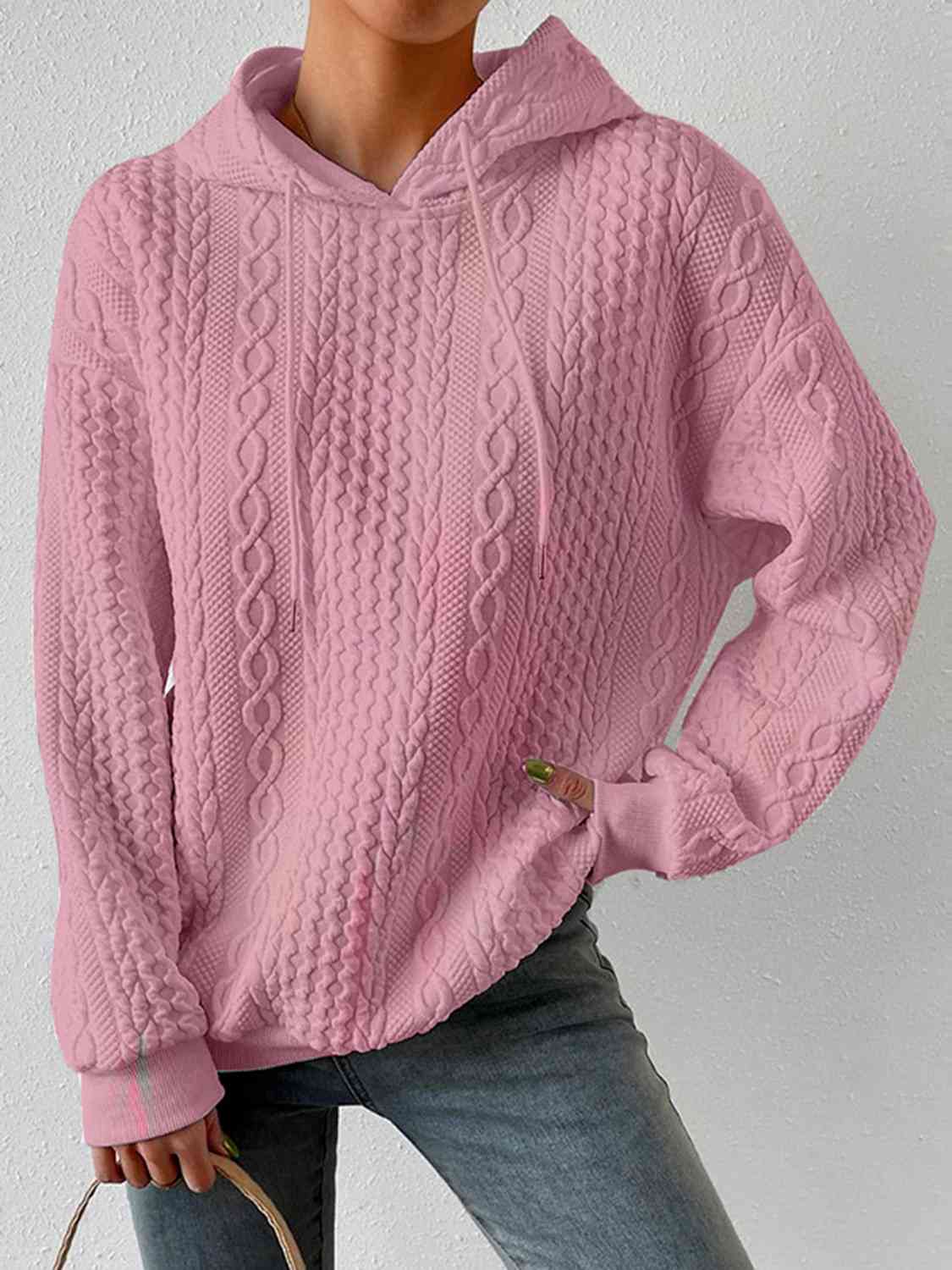 Davina Drawstring Long Sleeve Hoodie