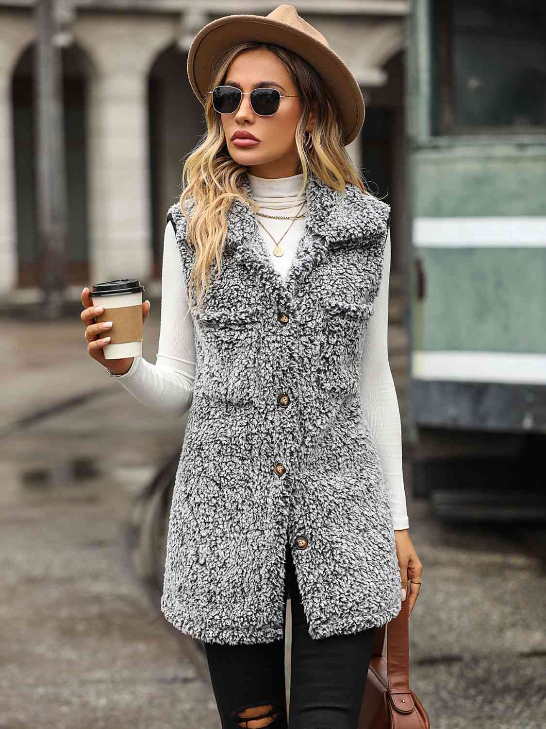 Thalia Collared Neck Vest