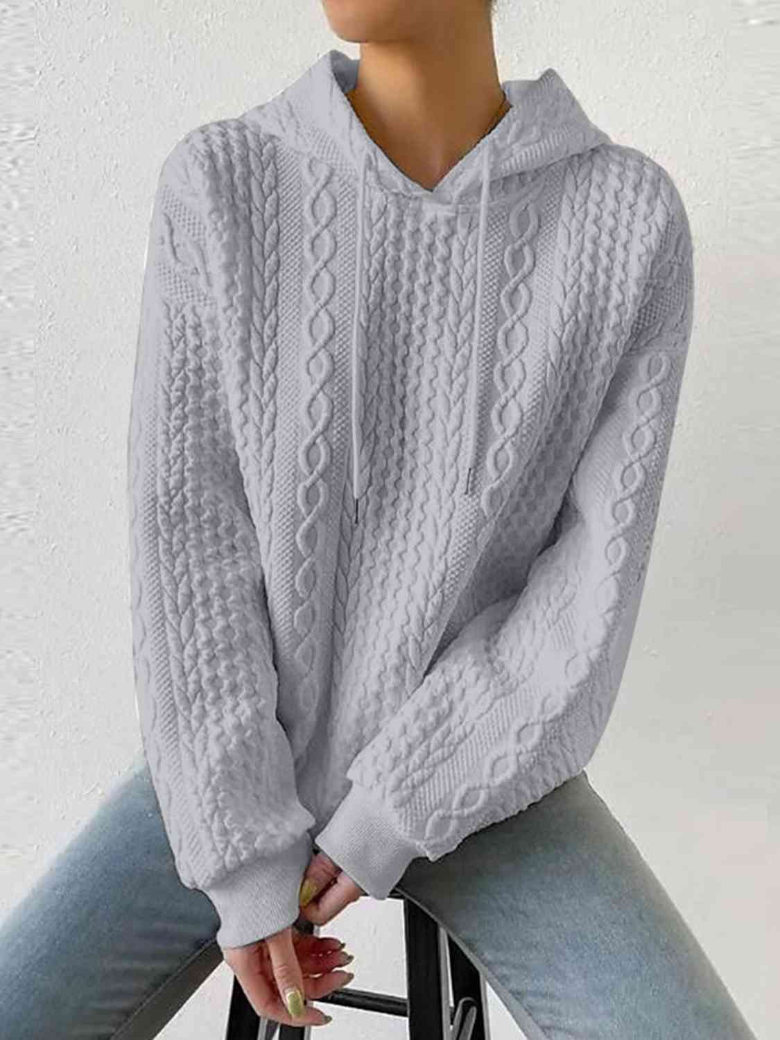 Davina Drawstring Long Sleeve Hoodie