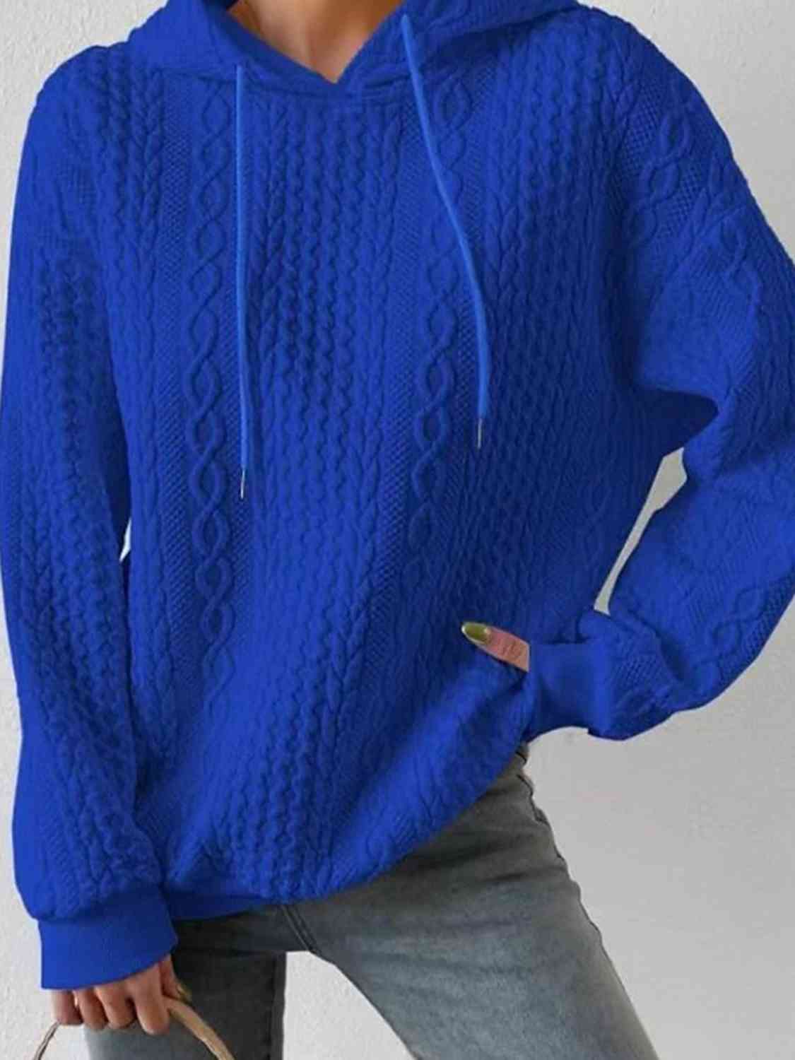 Davina Drawstring Long Sleeve Hoodie