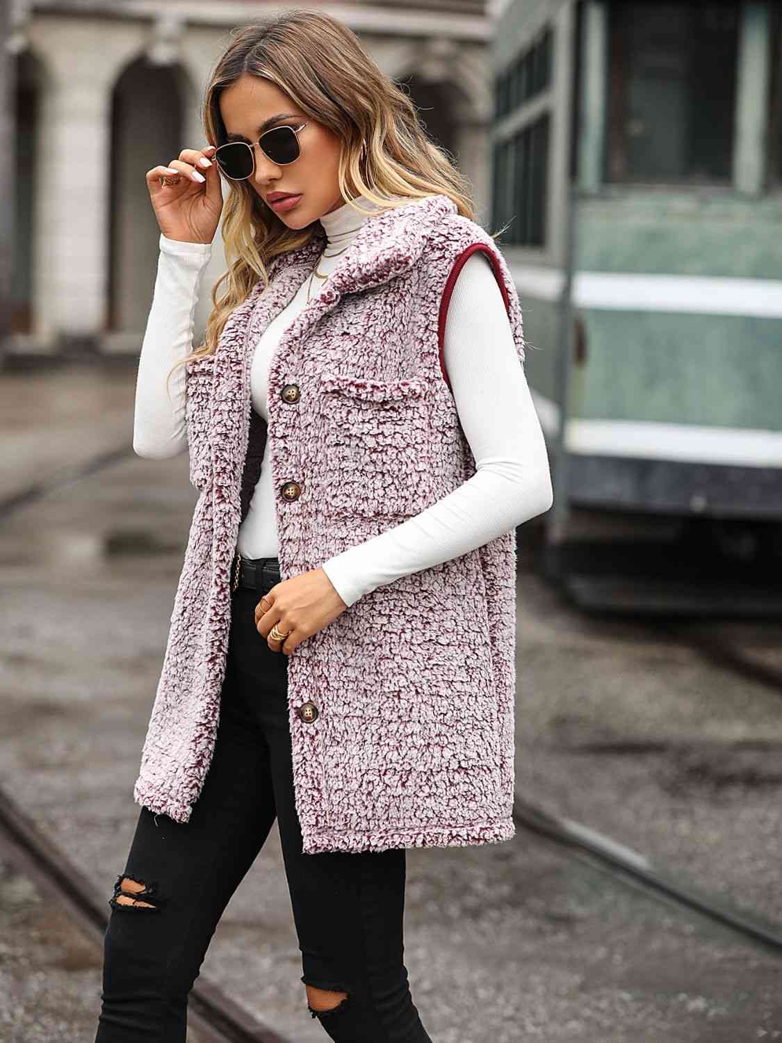 Thalia Collared Neck Vest