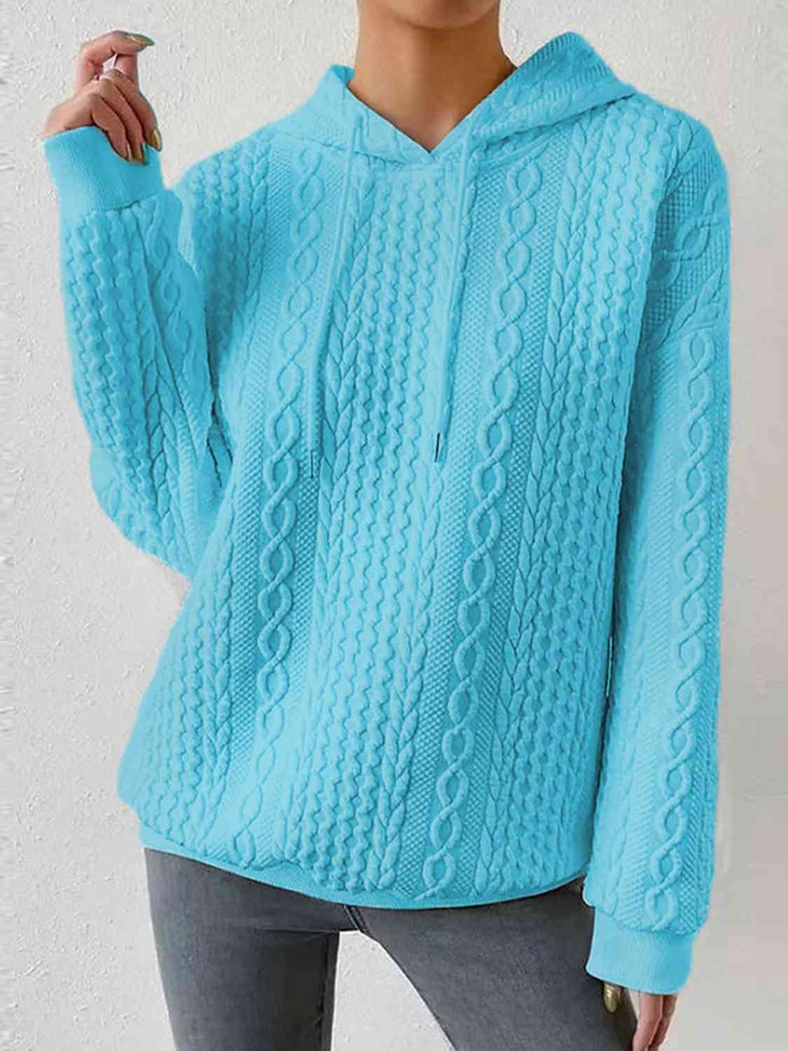 Davina Drawstring Long Sleeve Hoodie