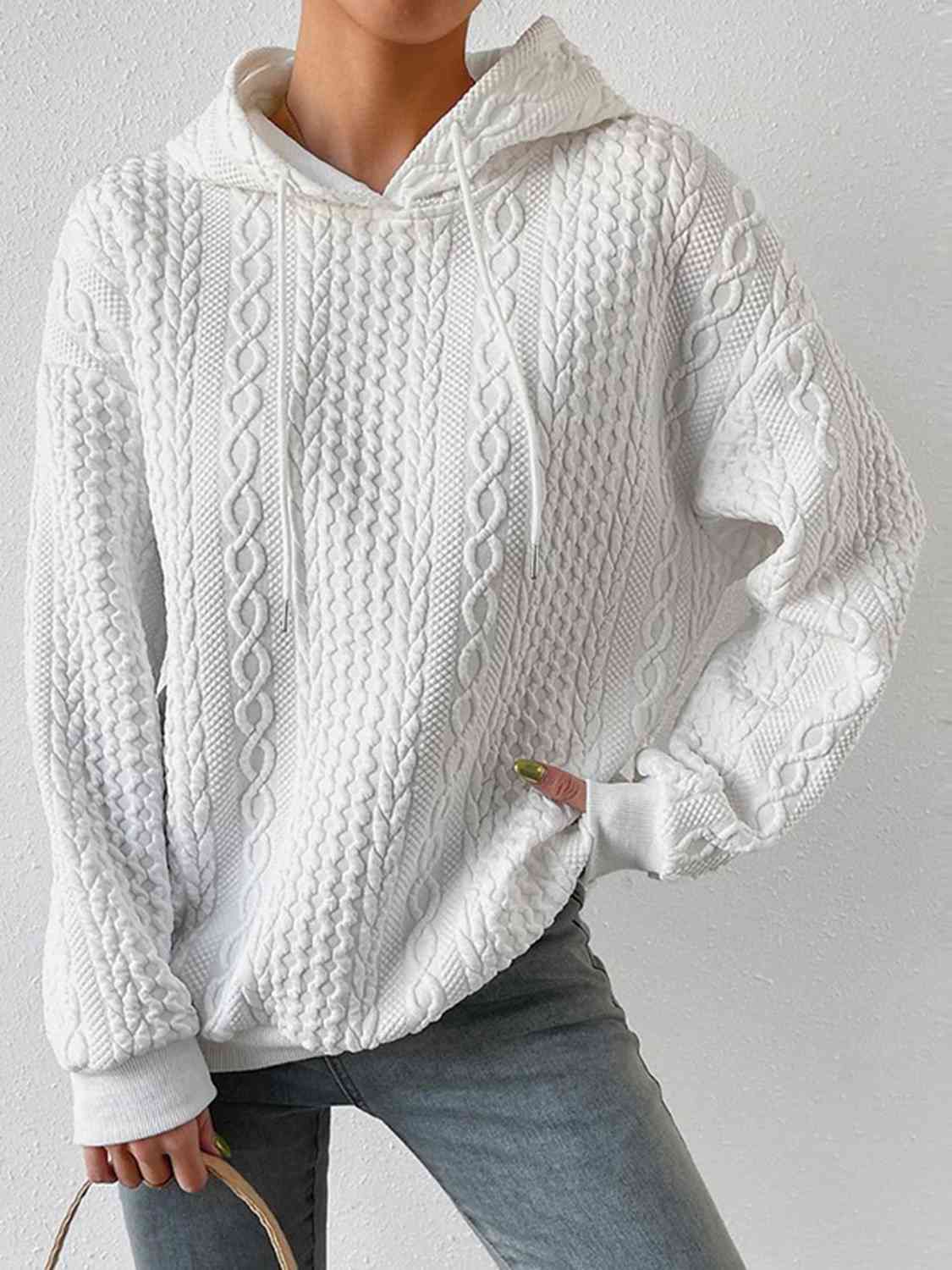 Davina Drawstring Long Sleeve Hoodie