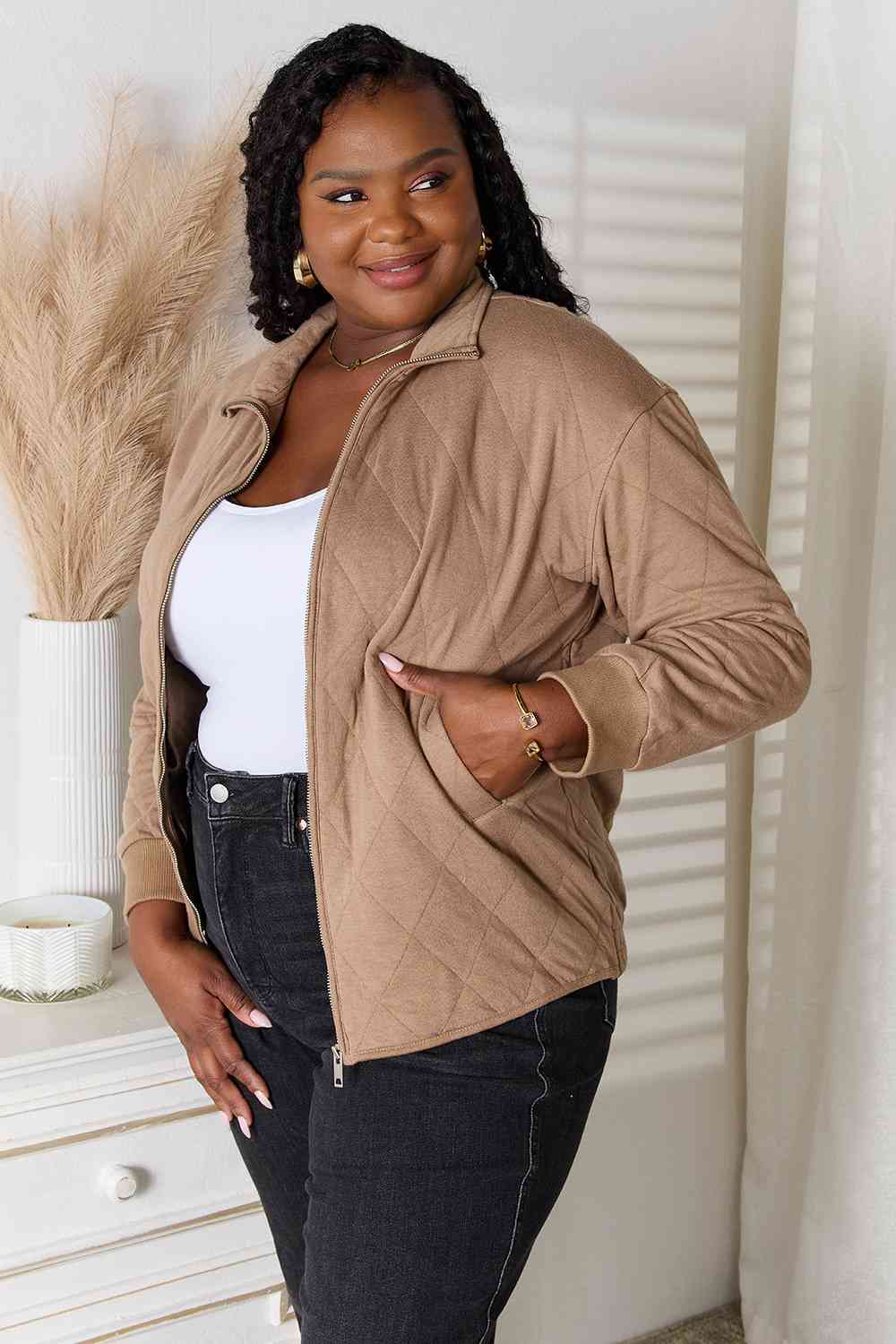 Isla Zip-Up Jacket with Pockets