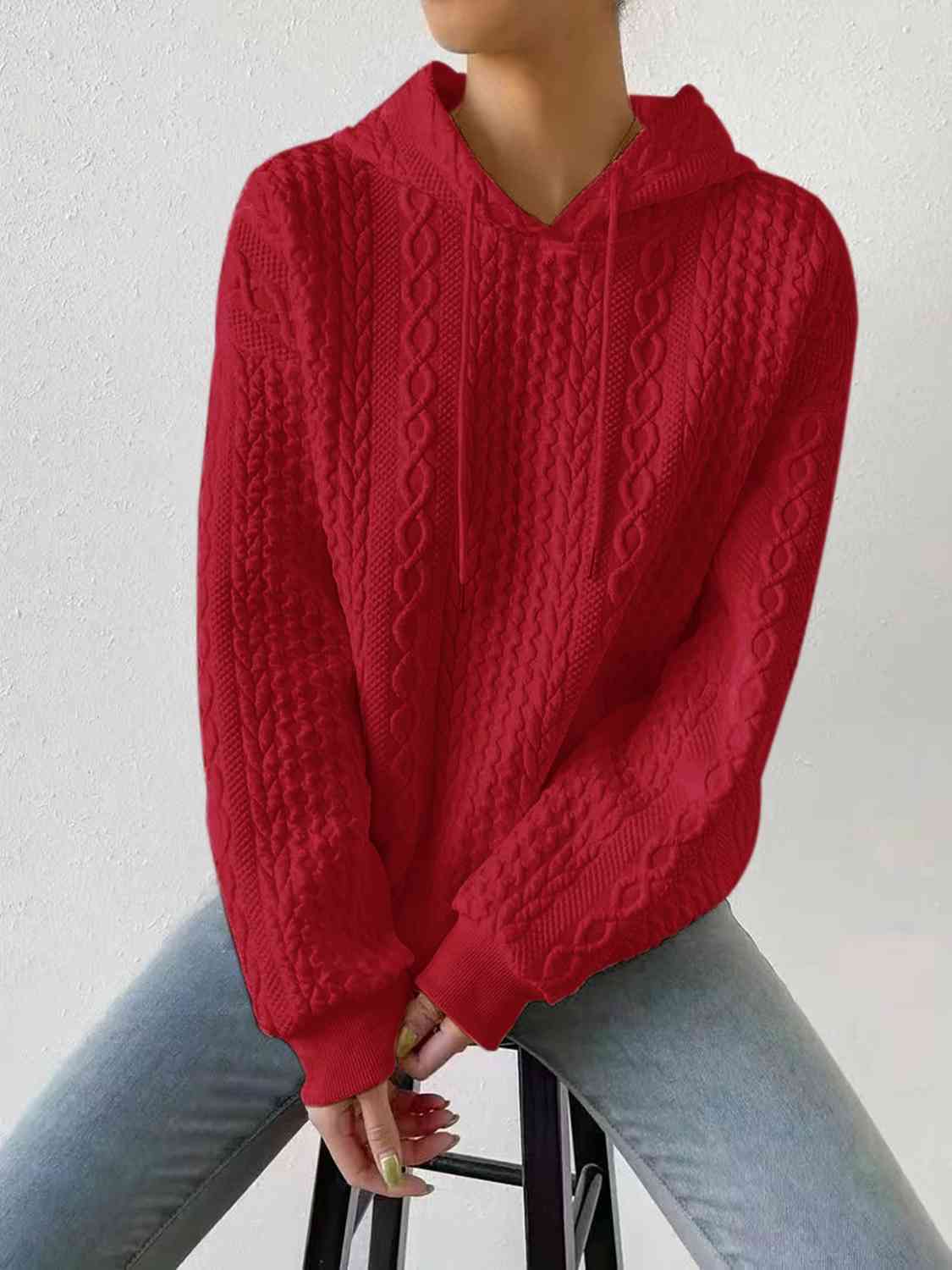 Davina Drawstring Long Sleeve Hoodie
