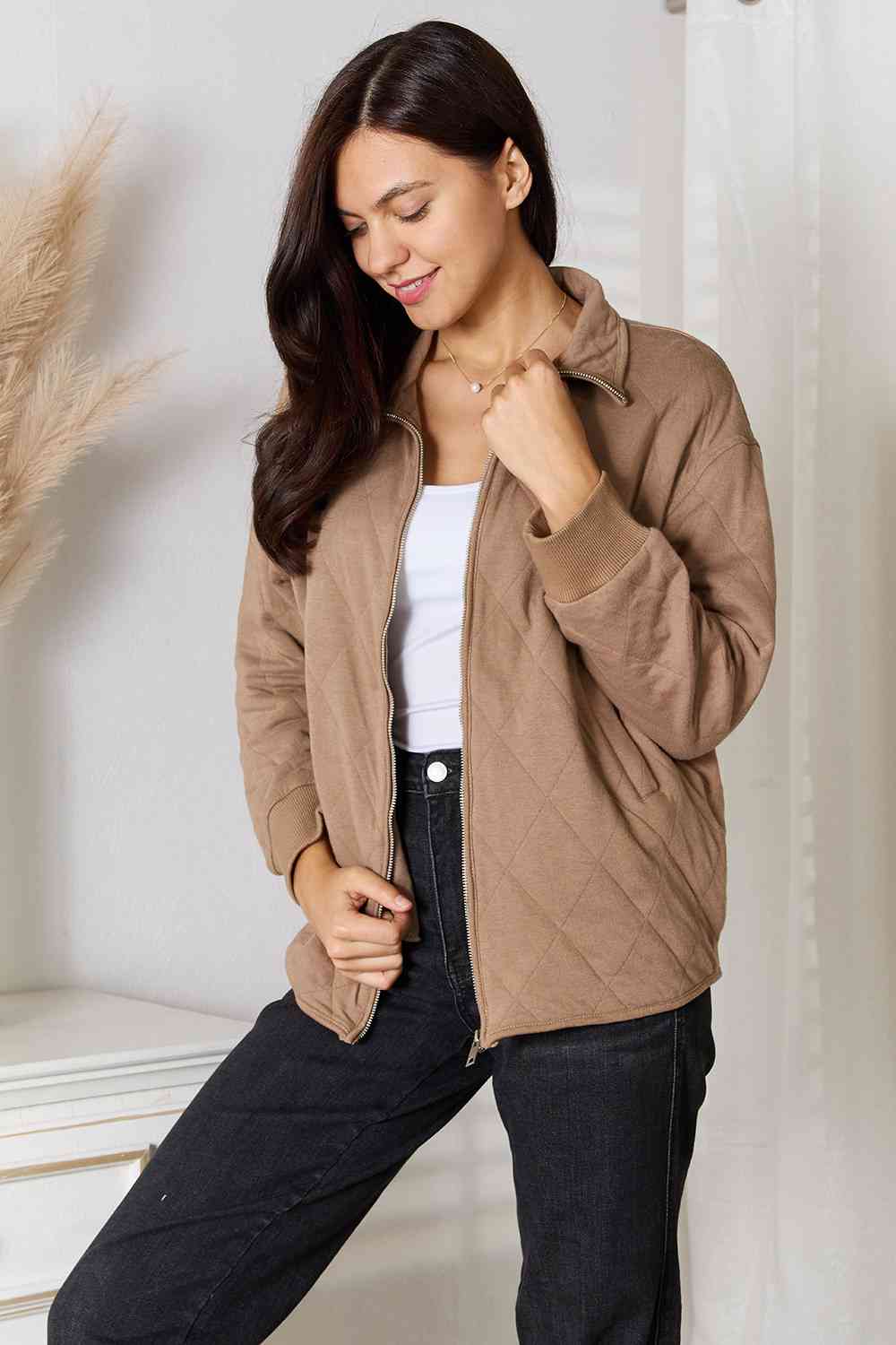 Isla Zip-Up Jacket with Pockets