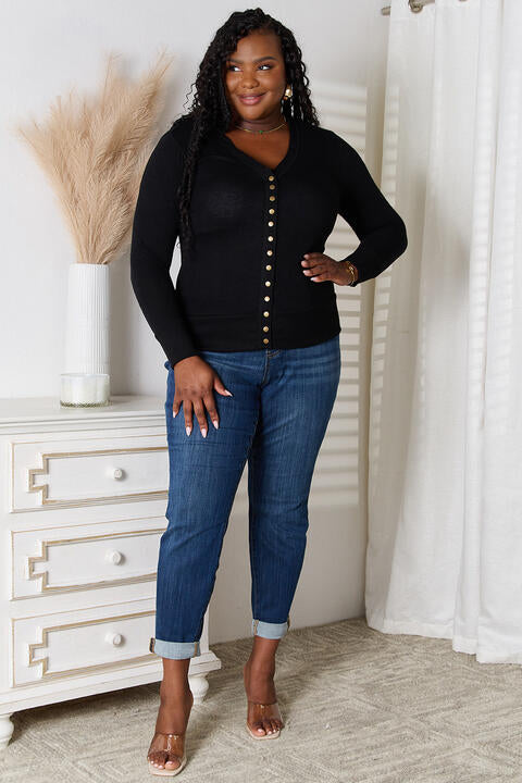 Carli V-Neck Long Sleeve Cardigan