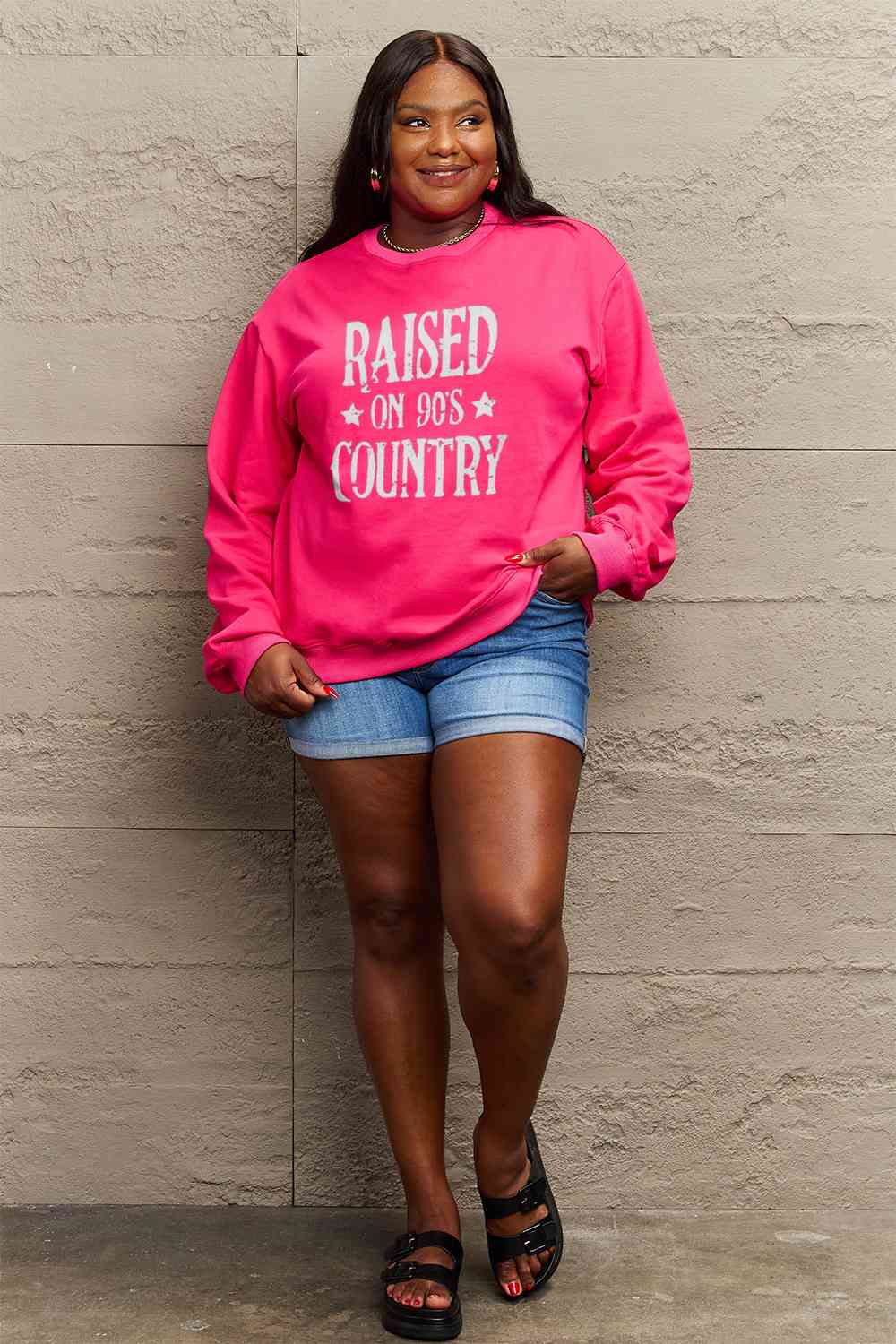 Raised on 90's Country Graphic Sweatshirt