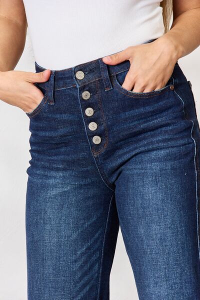 Judy Blue  Button-Fly Straight Jeans