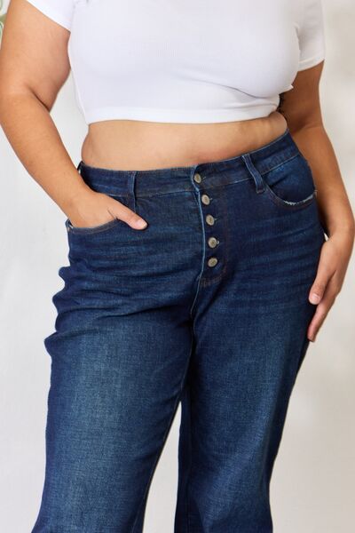 Judy Blue  Button-Fly Straight Jeans