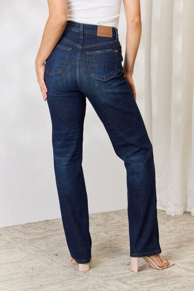 Judy Blue  Button-Fly Straight Jeans