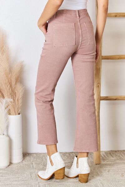 RISEN  High Rise Ankle Flare Jeans