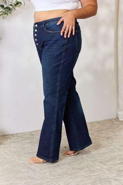 Judy Blue  Button-Fly Straight Jeans