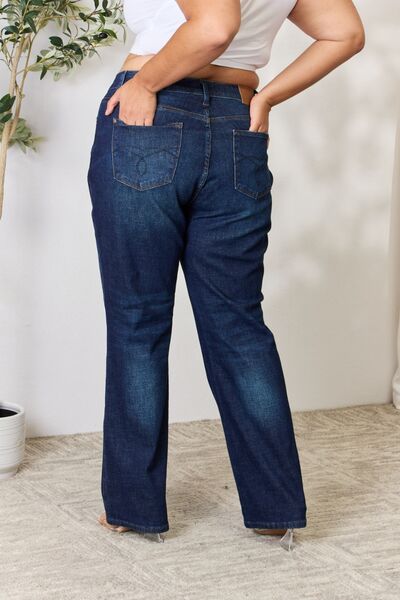 Judy Blue  Button-Fly Straight Jeans